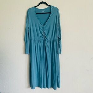 Ava & Viv Women's long sleeve casual Dress size 1X stretch everyday comfortable